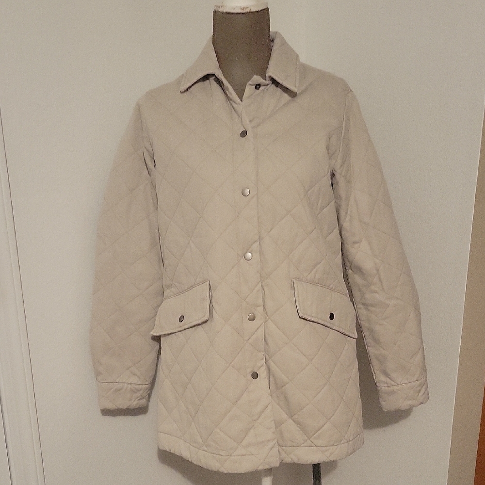 Joie Women's Quilted Jacket in Cream